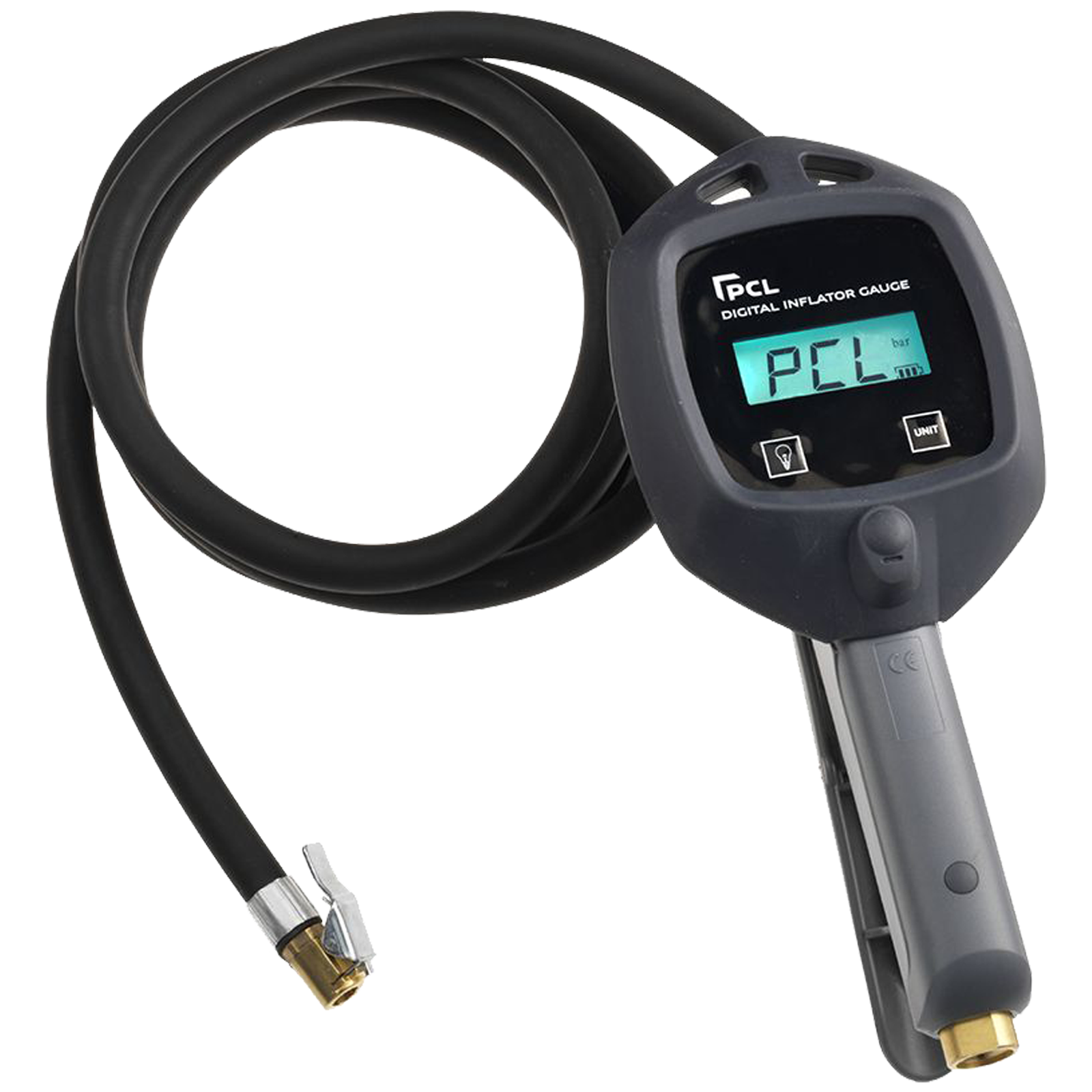 PCL Digital Tyre Inflator With 1.8m Hose And Euro Connector  DTI08