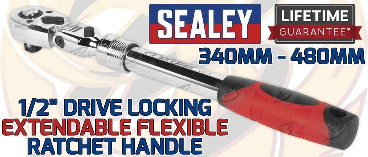 Sealey 1/2" Drive 72 Tooth Locking Flexi Head Extendable Ratchet ( AK6682 )