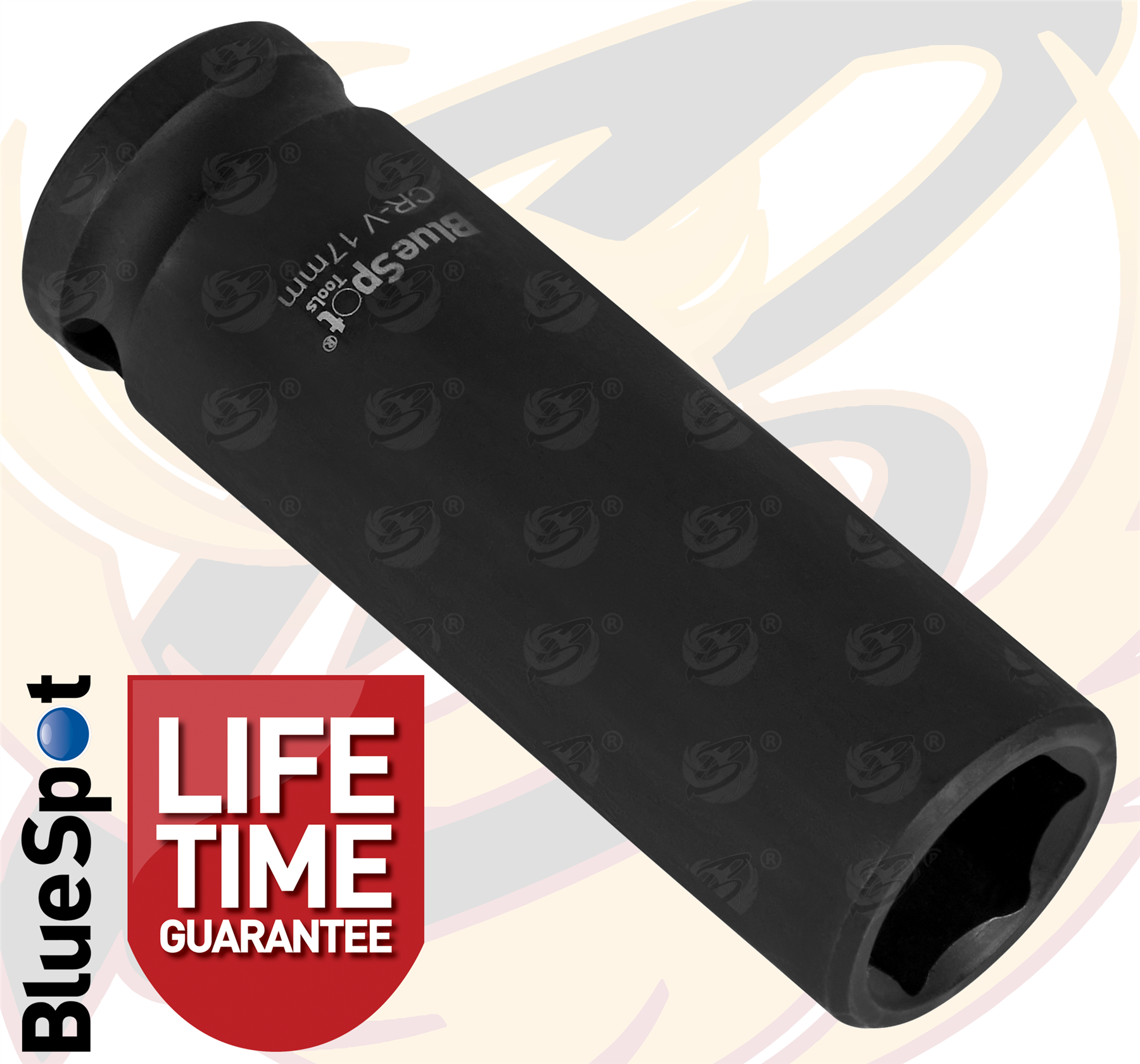 BlueSpot 17mm 1/2" Drive 6 Point Deep Impact Socket ( Single ) ( 01660 )