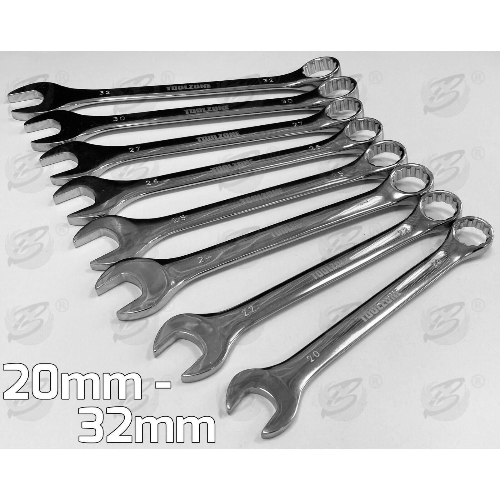 TOOLZONE 8PCS JUMBO COMBINATION SPANNER SET 22MM - 32MM
