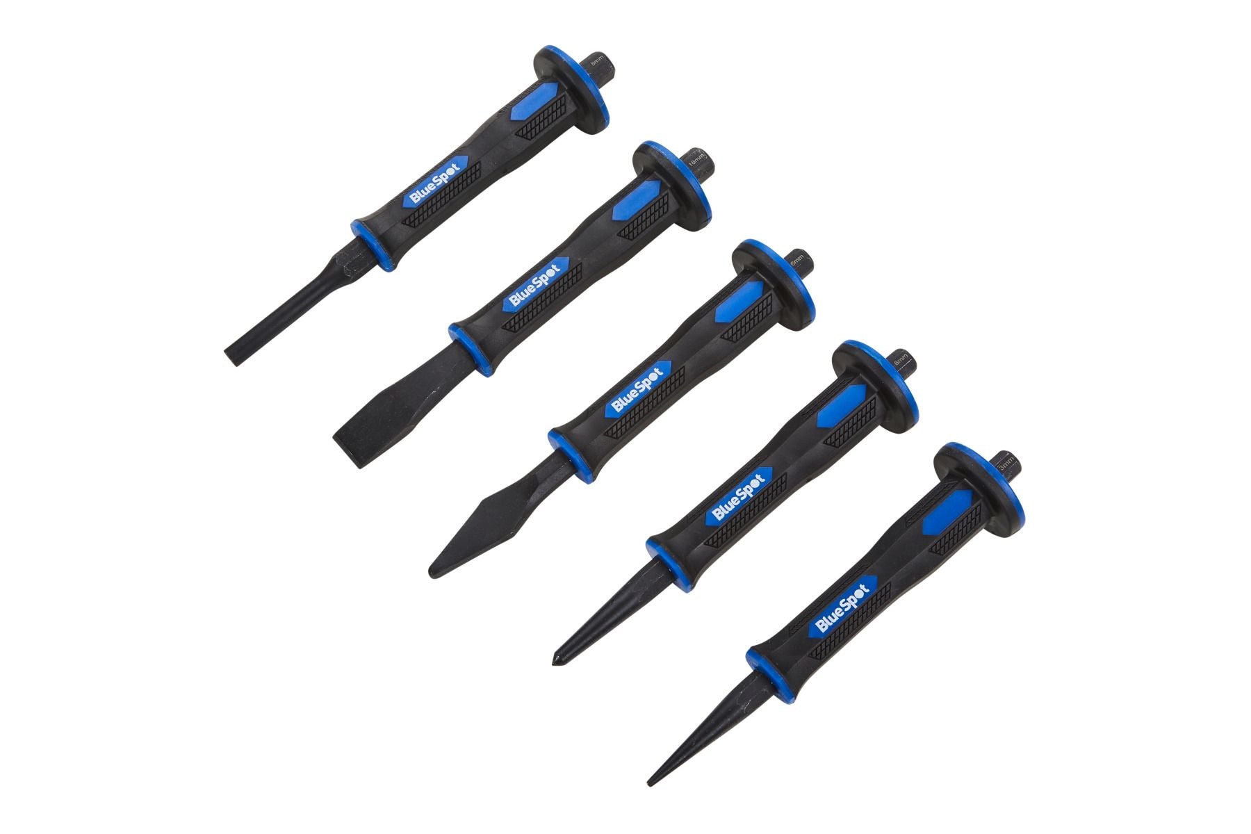 BlueSpot 5 Piece Punch And Chisel Set In Eva Foam With A Manufacturers LifeTime Guarantee 22448
