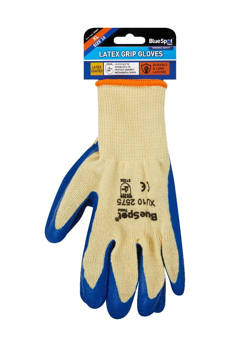 BlueSpot Latex Grip Gloves ( X Large )  23004
