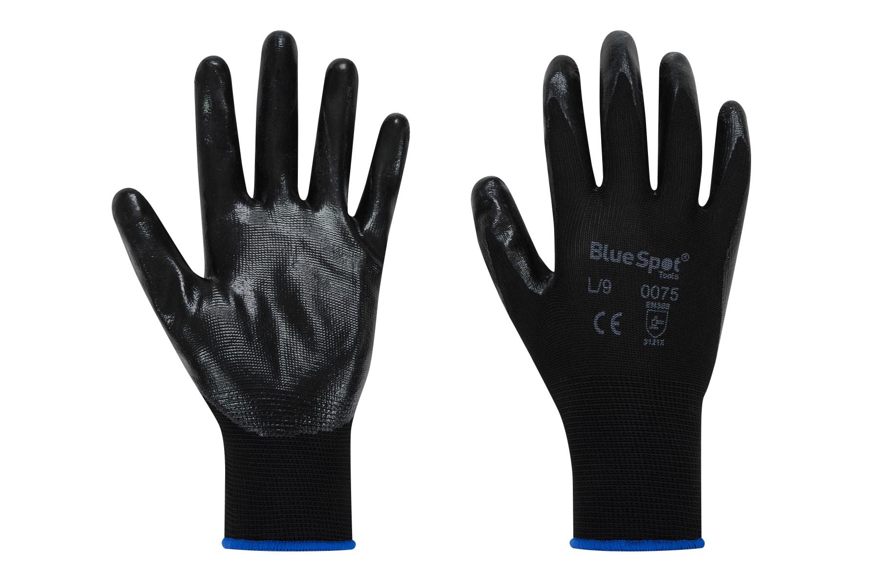 BlueSpot Nitrile Grip Gloves ( Large )  23010