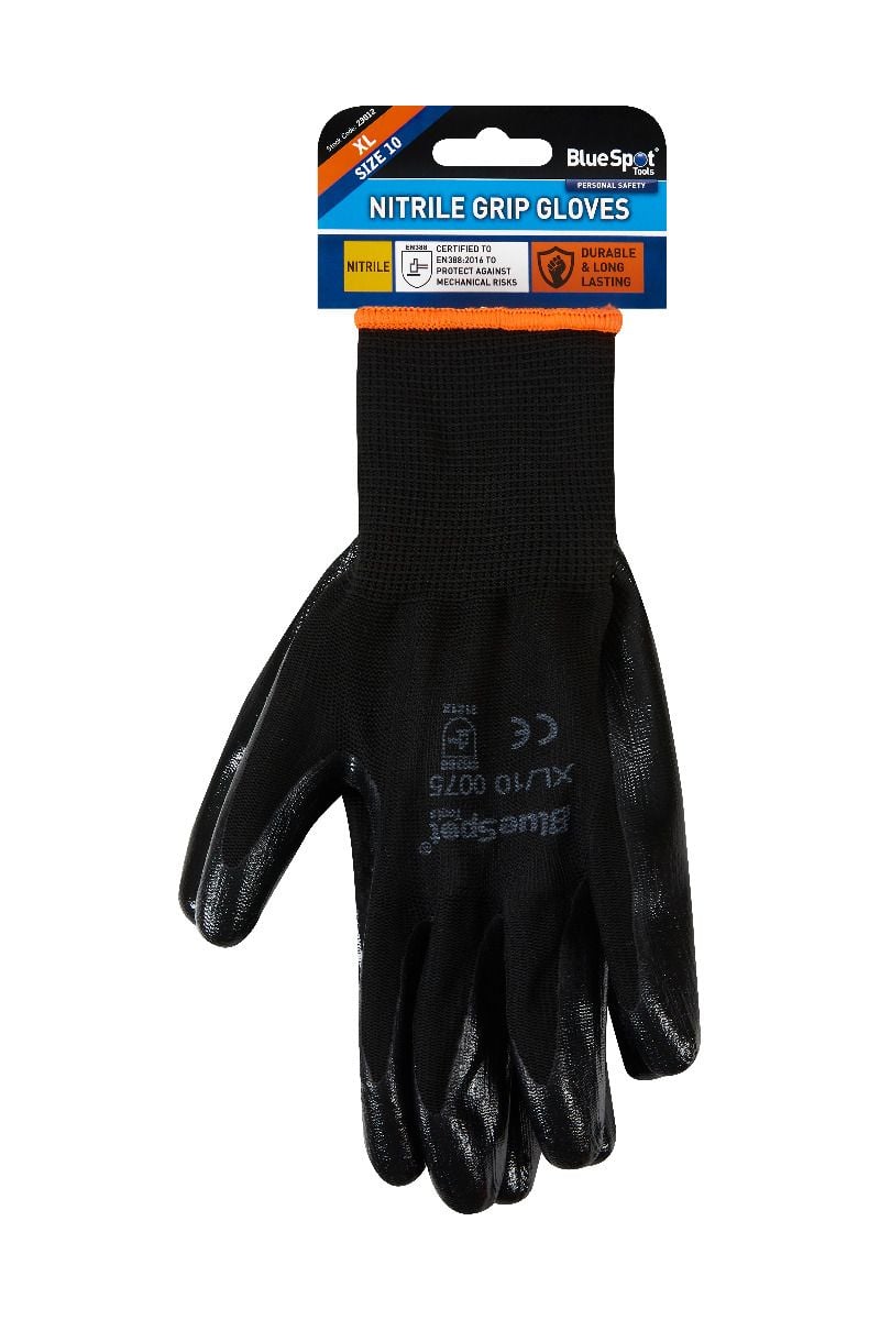 BlueSpot Nitrile Grip Gloves ( X Large )  23012
