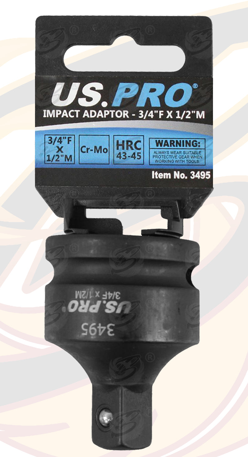 US PRO IMPACT SOCKET ADAPTER 3/4" DRIVE DOWN TO 1/2" DRIVE
