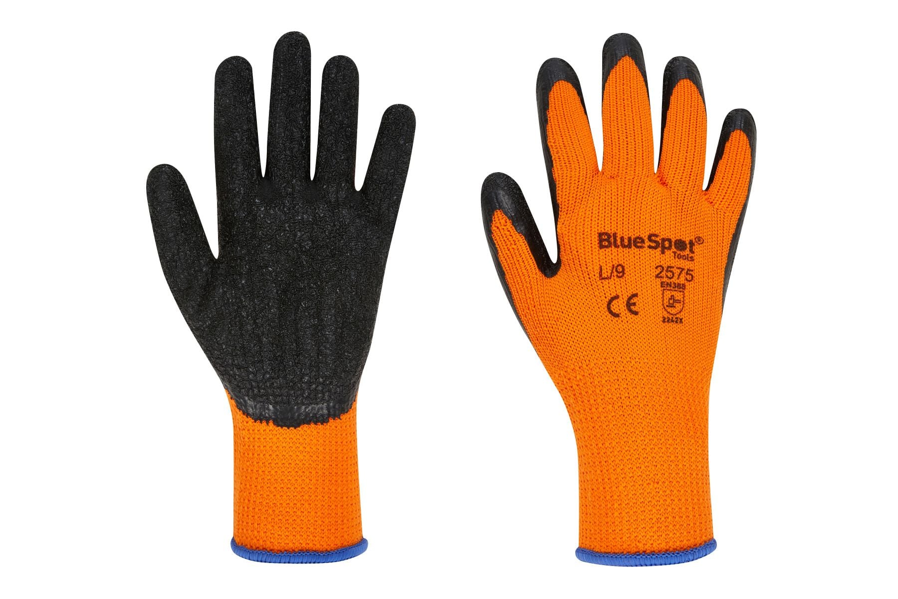 BlueSpot Latex Grip Thick Winter Gloves ( Large )  23052
