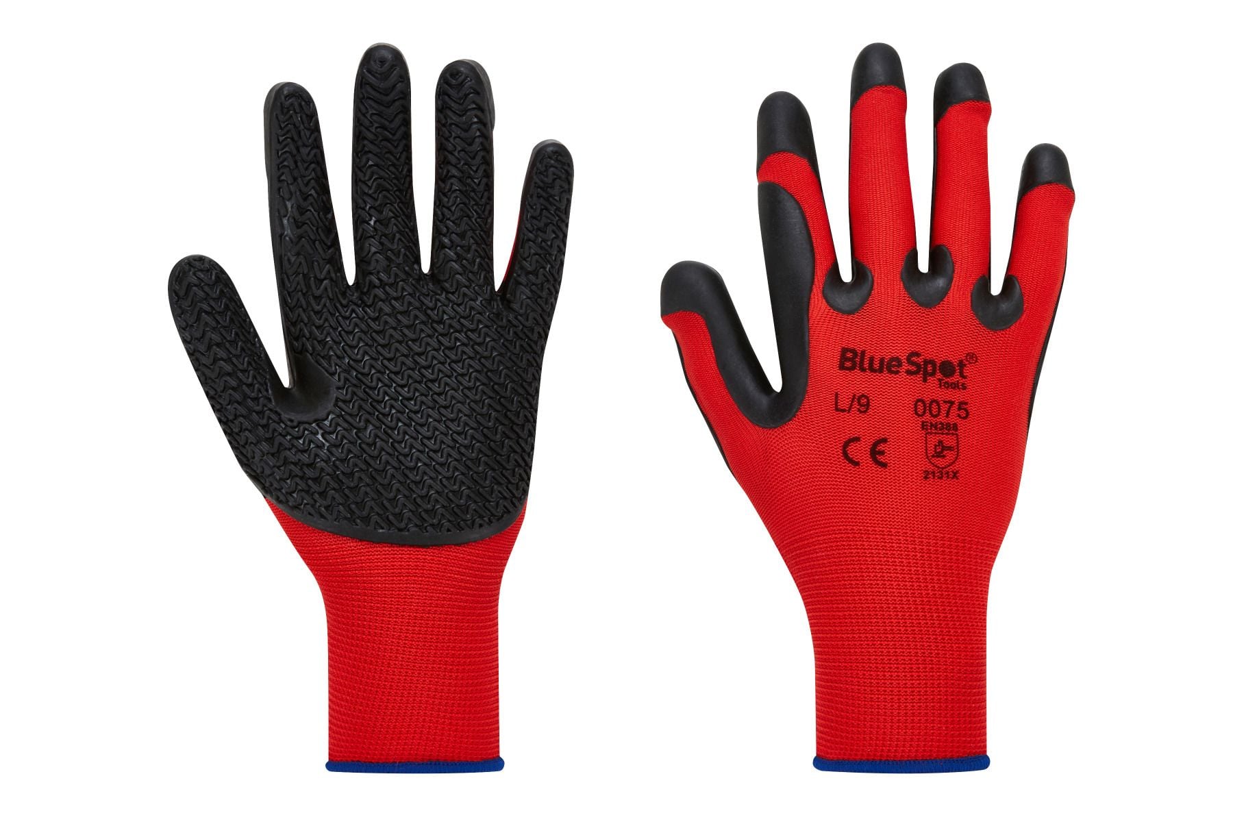 BlueSpot Ultimate Rubber Grip Gloves ( Large )  23060