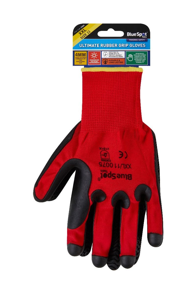 BlueSpot Ultimate Rubber Grip Gloves ( XX Large )  23064