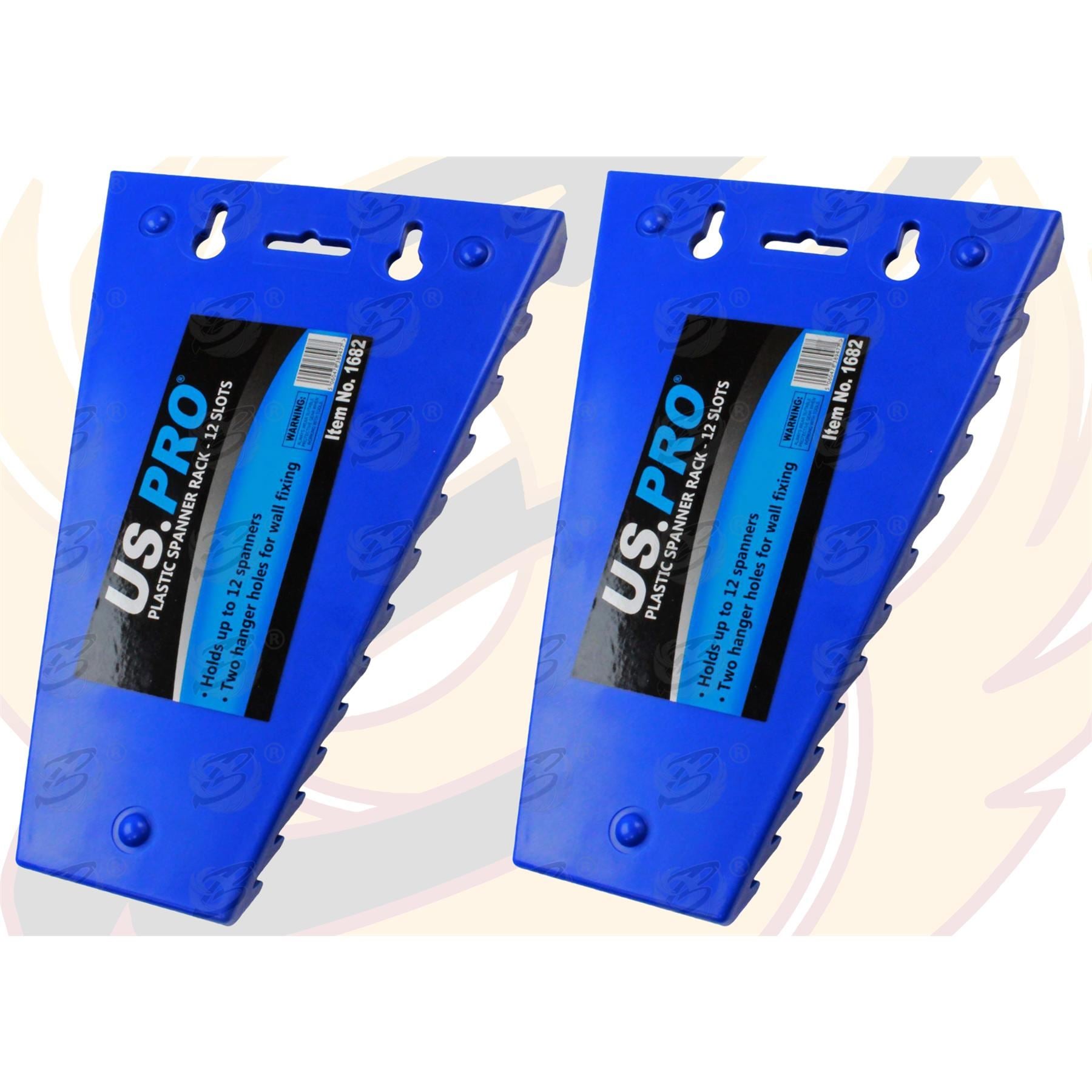 US PRO PLASTIC SPANNER RACK ( HOLDS 12 SPANNERS ) ( x 2 )