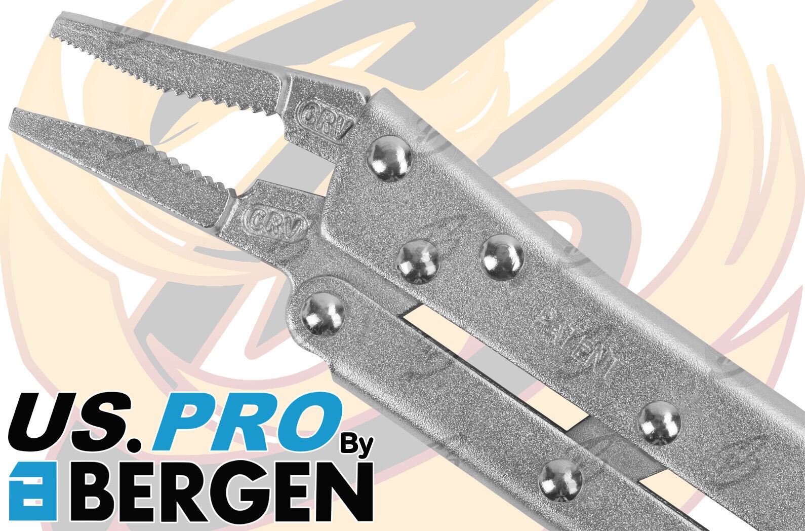 US Pro 3 Piece 12" Long Reach Locking Pliers 1837