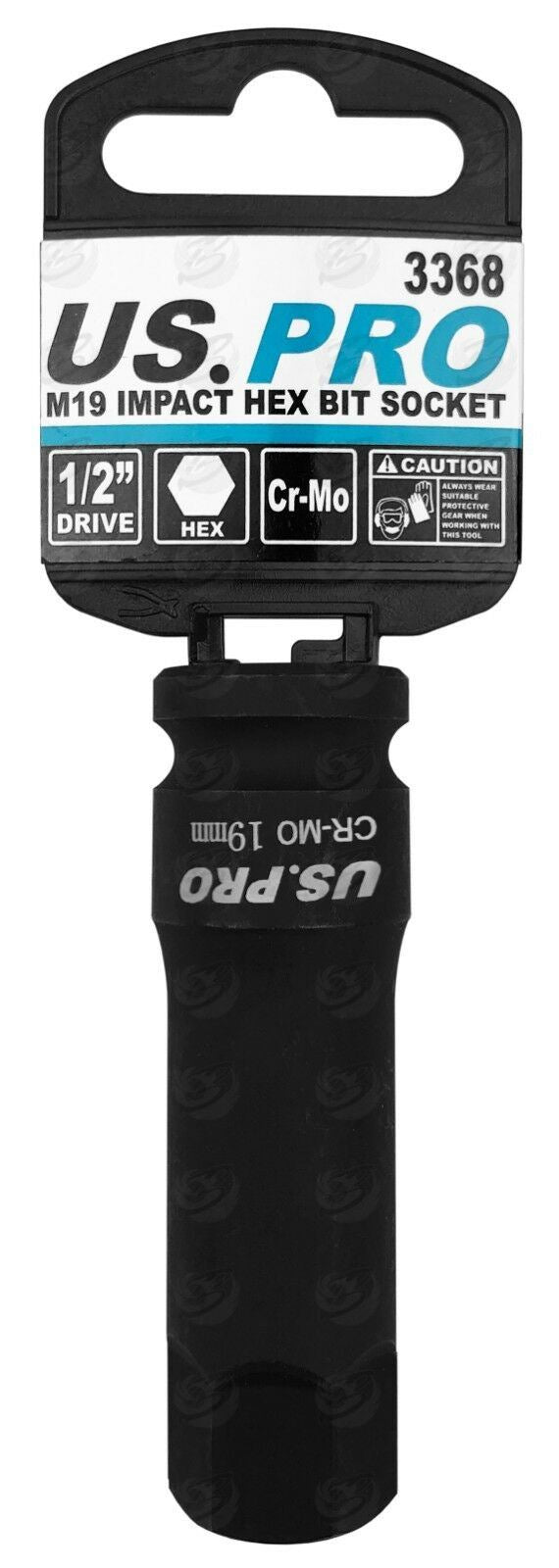 US PRO H19 1/2" DRIVE 78MM LONG IMPACT HEX BIT SOCKET ( SINGLE )