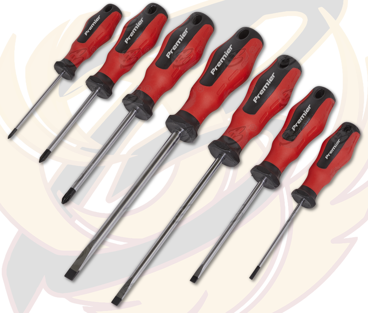 Sealey 7 Piece Magnetic Screwdriver Set ( Slotted - PHillips ) ( AK4330 )