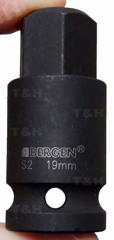 US Pro 10 Piece 1/2" Drive Impact Hex Bit Sockets H4 - H19  1366