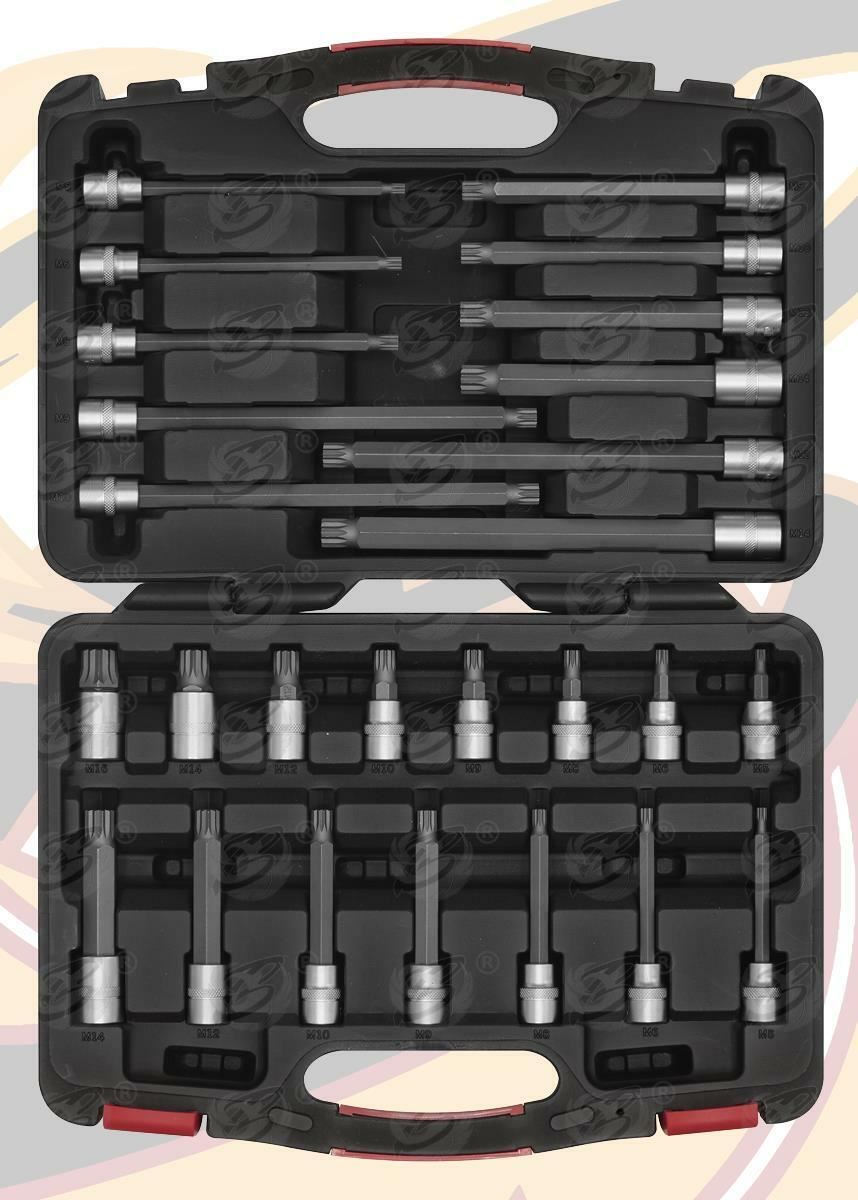 Sealey 26 Piece 3/8" Drive Spline Bit Sockets M5 - M16 ( AK89002 )
