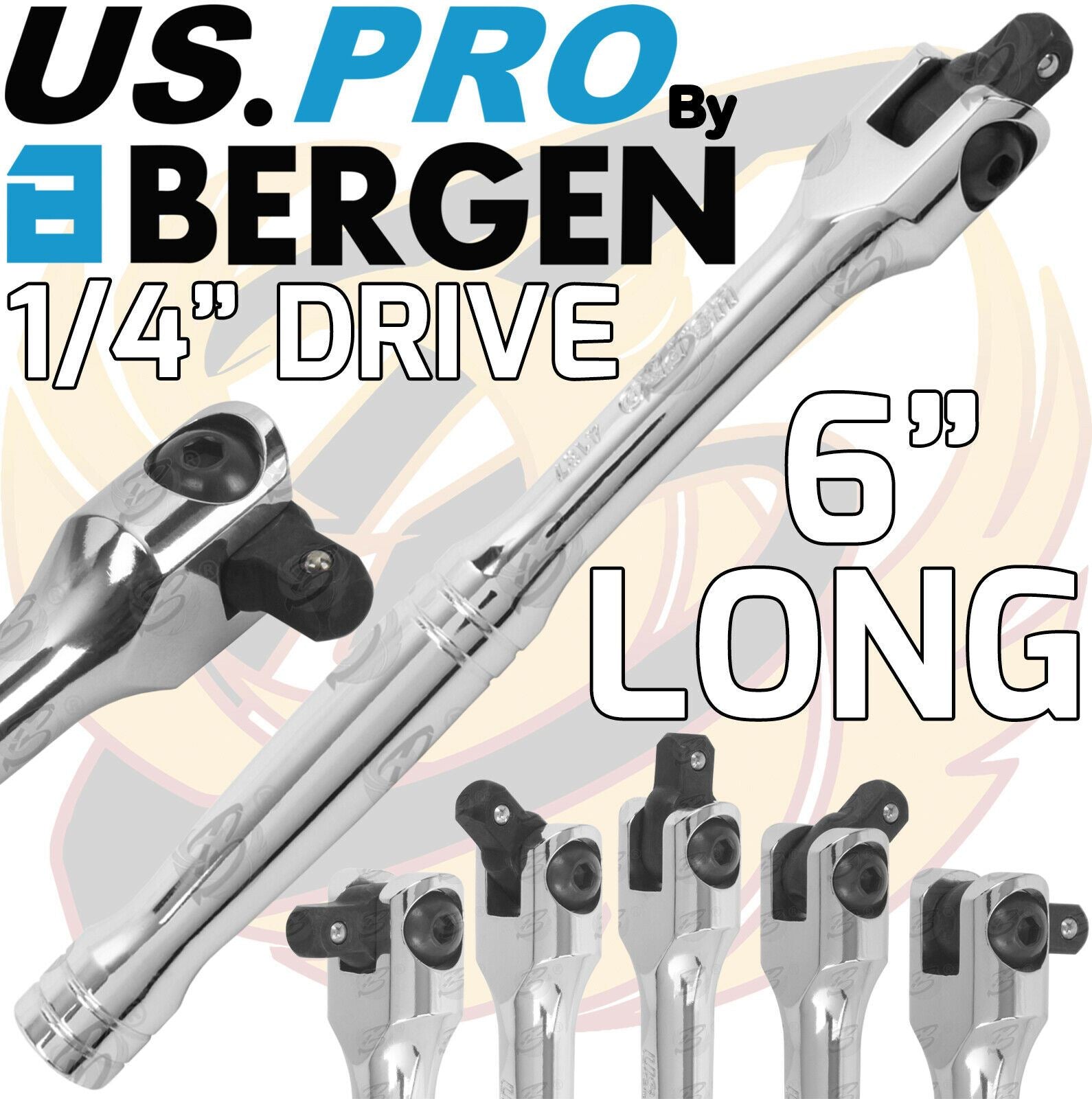 US PRO 1/4" DRIVE 6" BREAKER BAR
