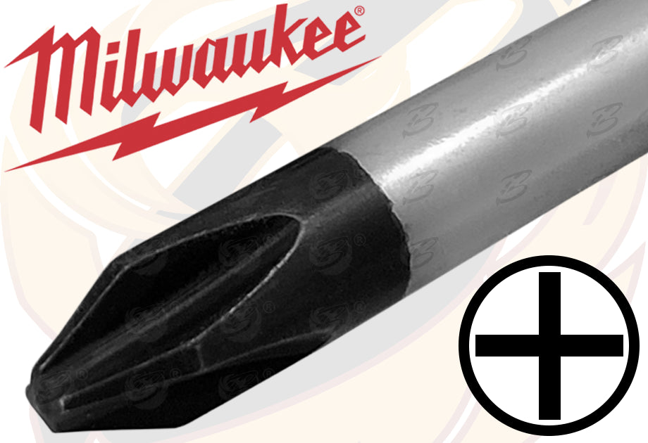 MILWAUKEE 2PCS TRI - LOBE DEMOLITION GO THROUGH SCREWDRIVER SET ( SLOTTED - PHILLIPS )
