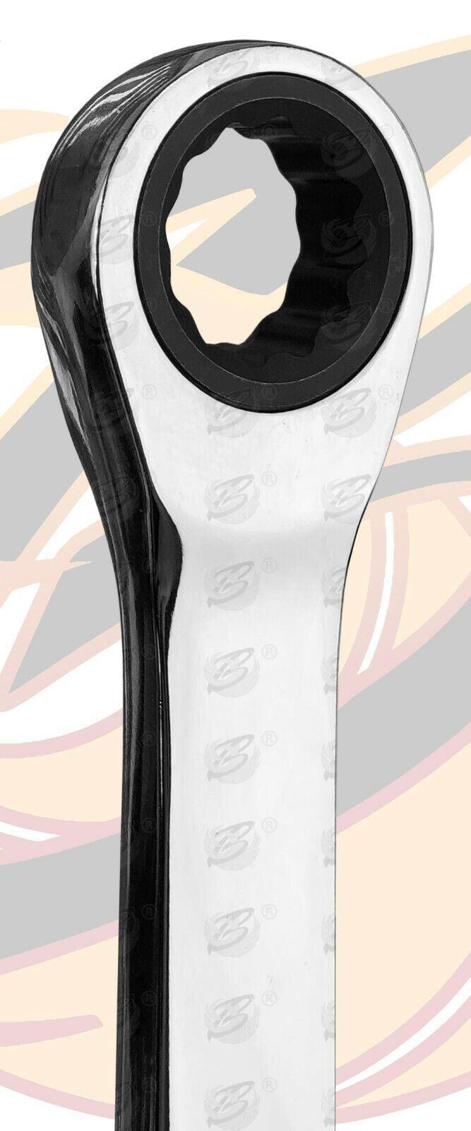 US Pro 10 Piece Extra Long Double Ring Single Gear Ratchet Set  ( 7617 )