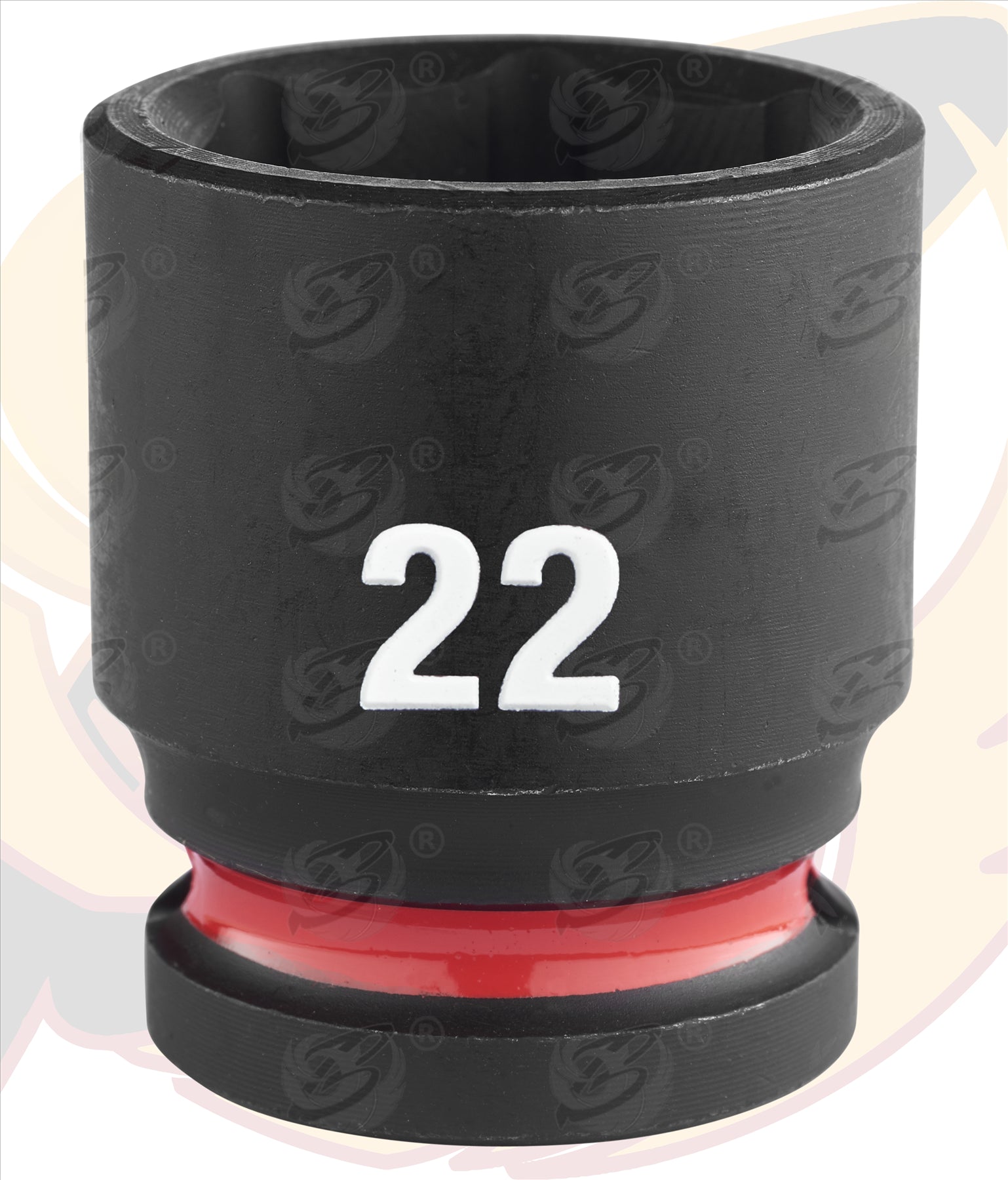 MILWAUKEE 22MM 1/2" DRIVE 6 POINT SHALLOW IMPACT SOCKET ( SINGLE )