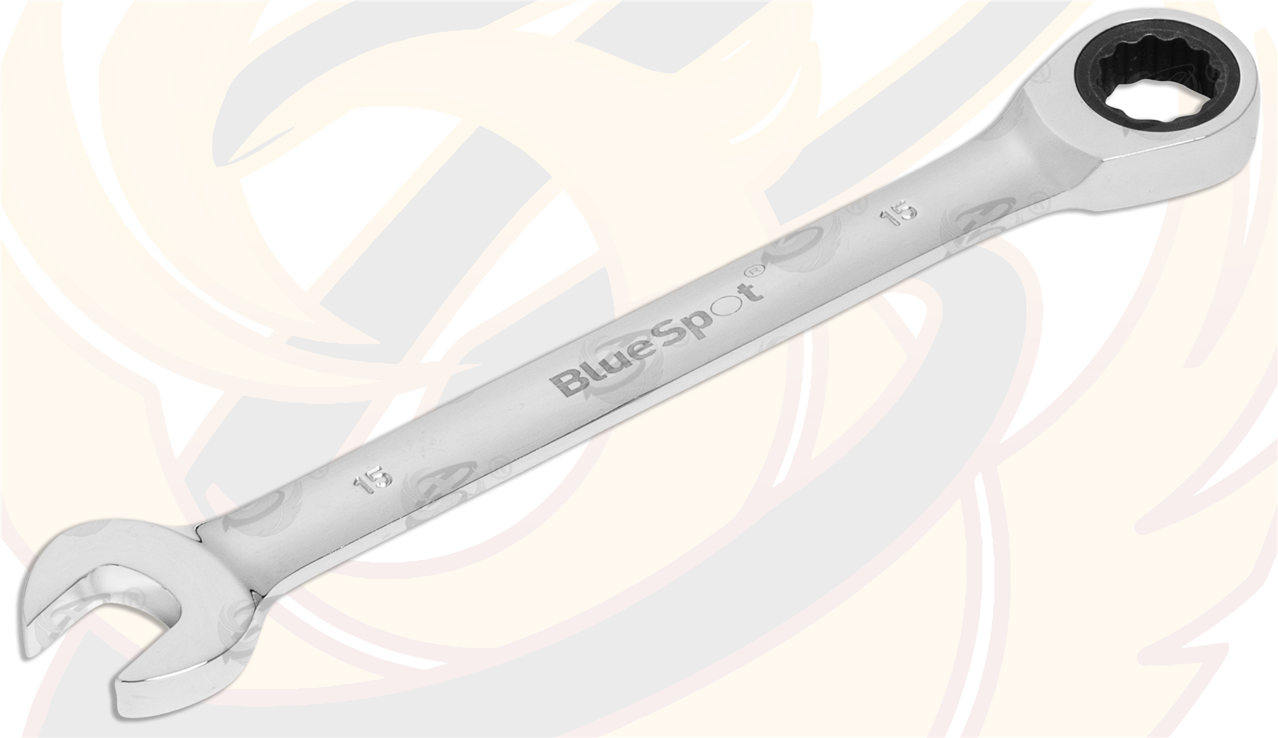 BlueSpot 15mm 72 Tooth Ratchet Spanner ( Single ) 05110