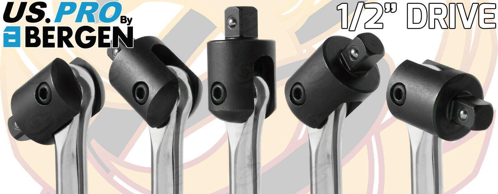 US PRO 1/2" DRIVE 24" LONG BREAKER BAR & 5PCS 6 POINT ALLOY WHEEL NUT SOCKETS 15MM - 22MM