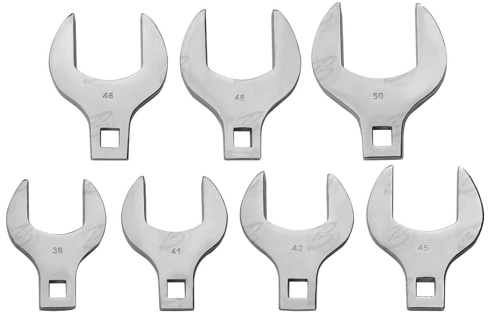 TOOLZONE 14PCS 1/2" DRIVE JUMBO CROWFOOT SPANNERS 27MM - 50MM