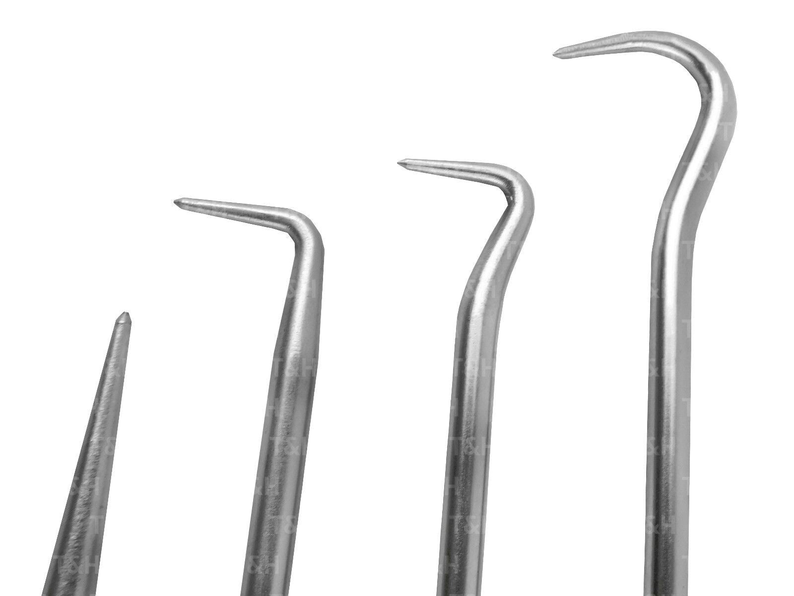 US Pro 4 Piece 380mm Extra Long Hook & Pick Set 5036