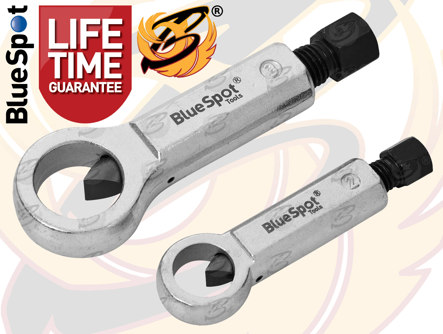BLUESPOT 2 PCE NUT SPLITTER 12-16MM (15/32"-5/8") & 16-22MM (5/8"-7/8")