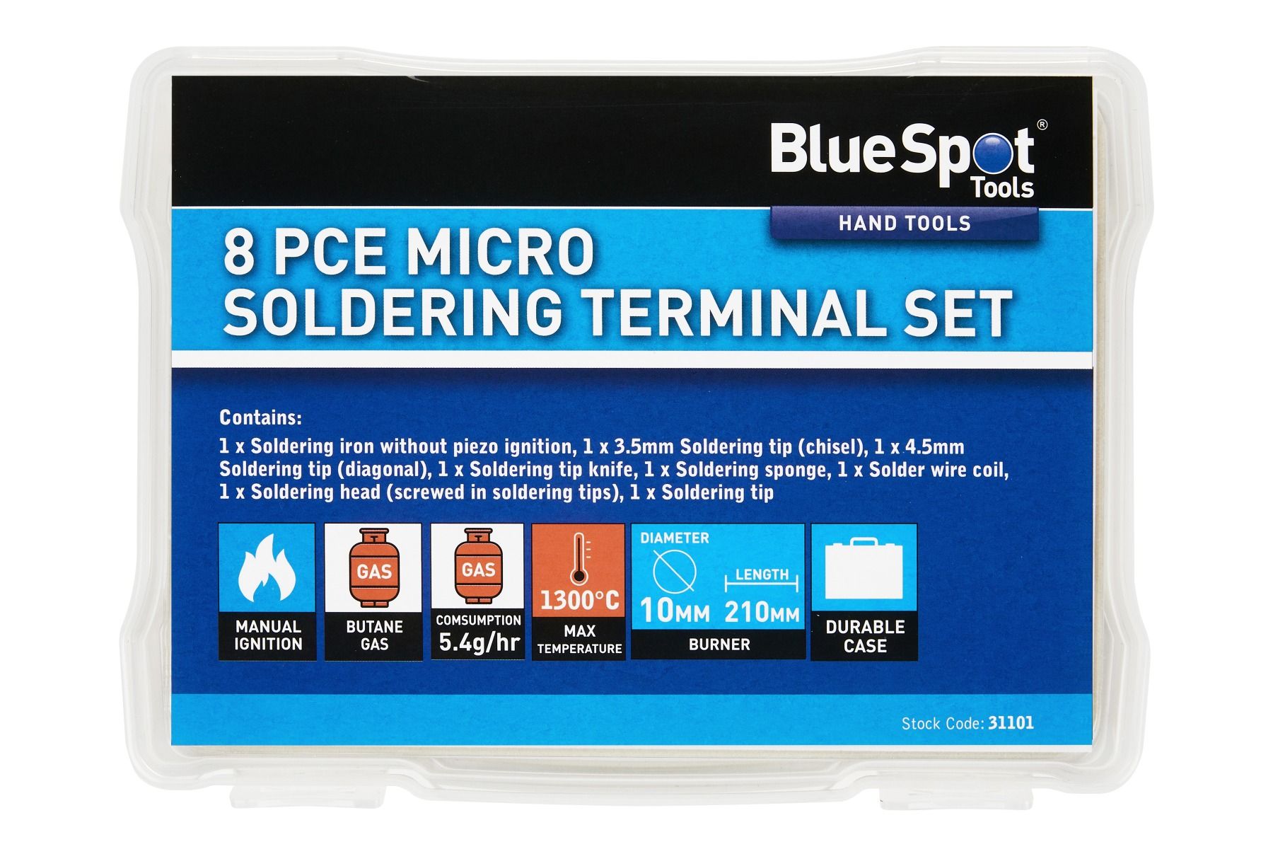 BlueSpot 8 Piece Micro Soldering Terminal Set  31101