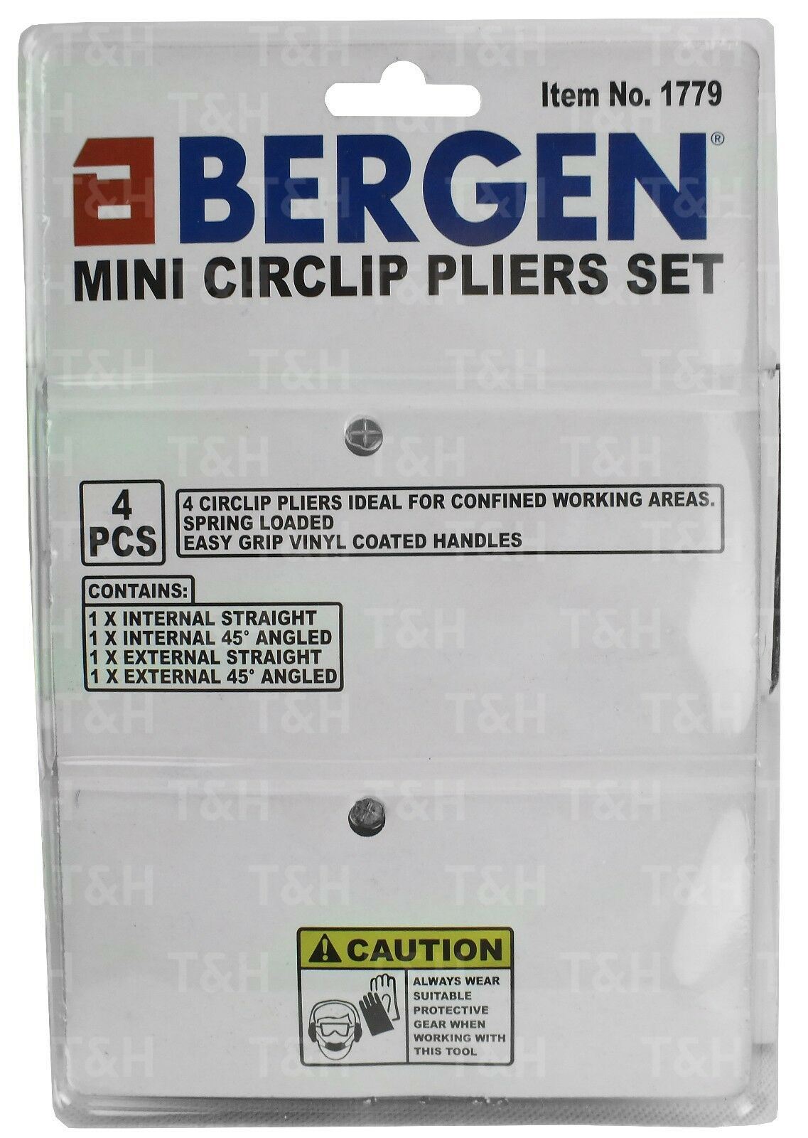US PRO 4PCS MINI CIRCLIP PLIER SET
