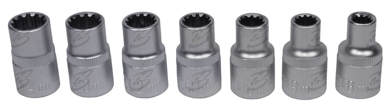 BlueSpot 19 Piece 1/2" Drive Gear Lock Sockets 8mm - 32mm 01554