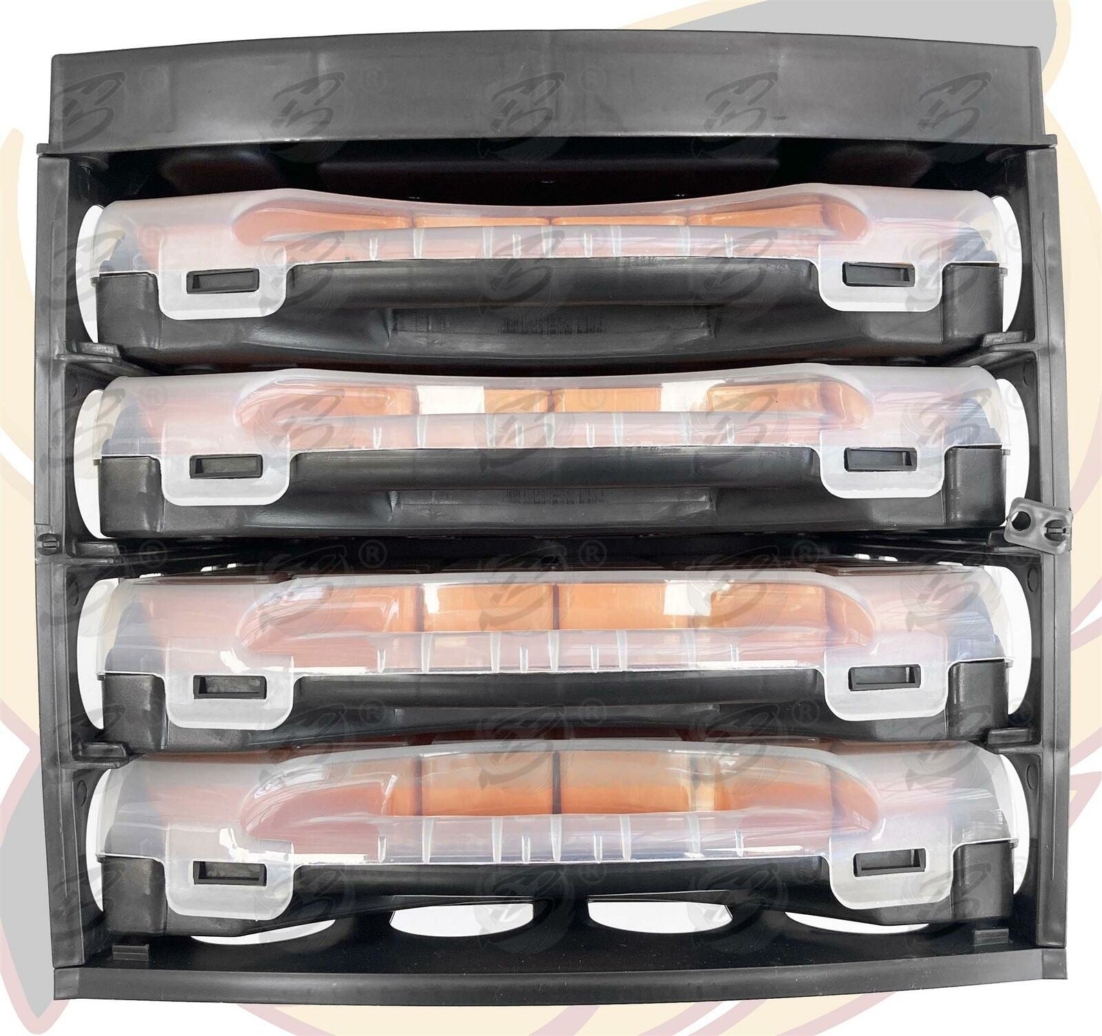 TOOLZONE 4PCS POLY TRAY ORGANISER