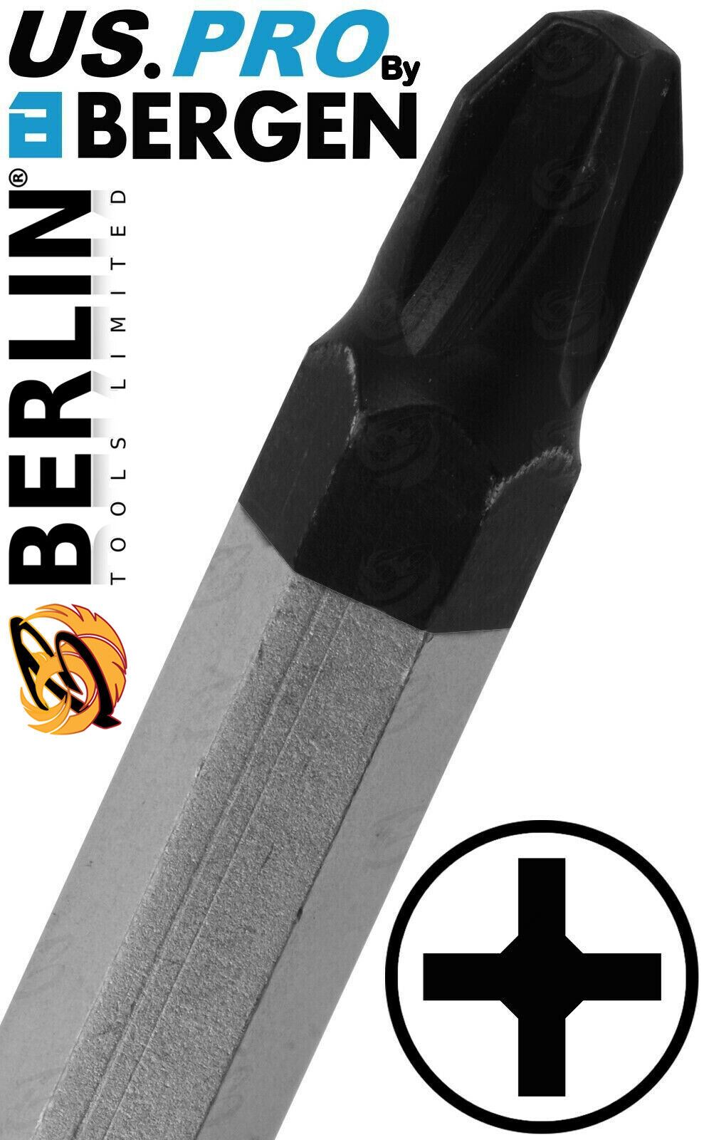 US Pro 12 Piece Magnetic Go Through Screwdriver Set ( Slotted - PHillips ) 1610