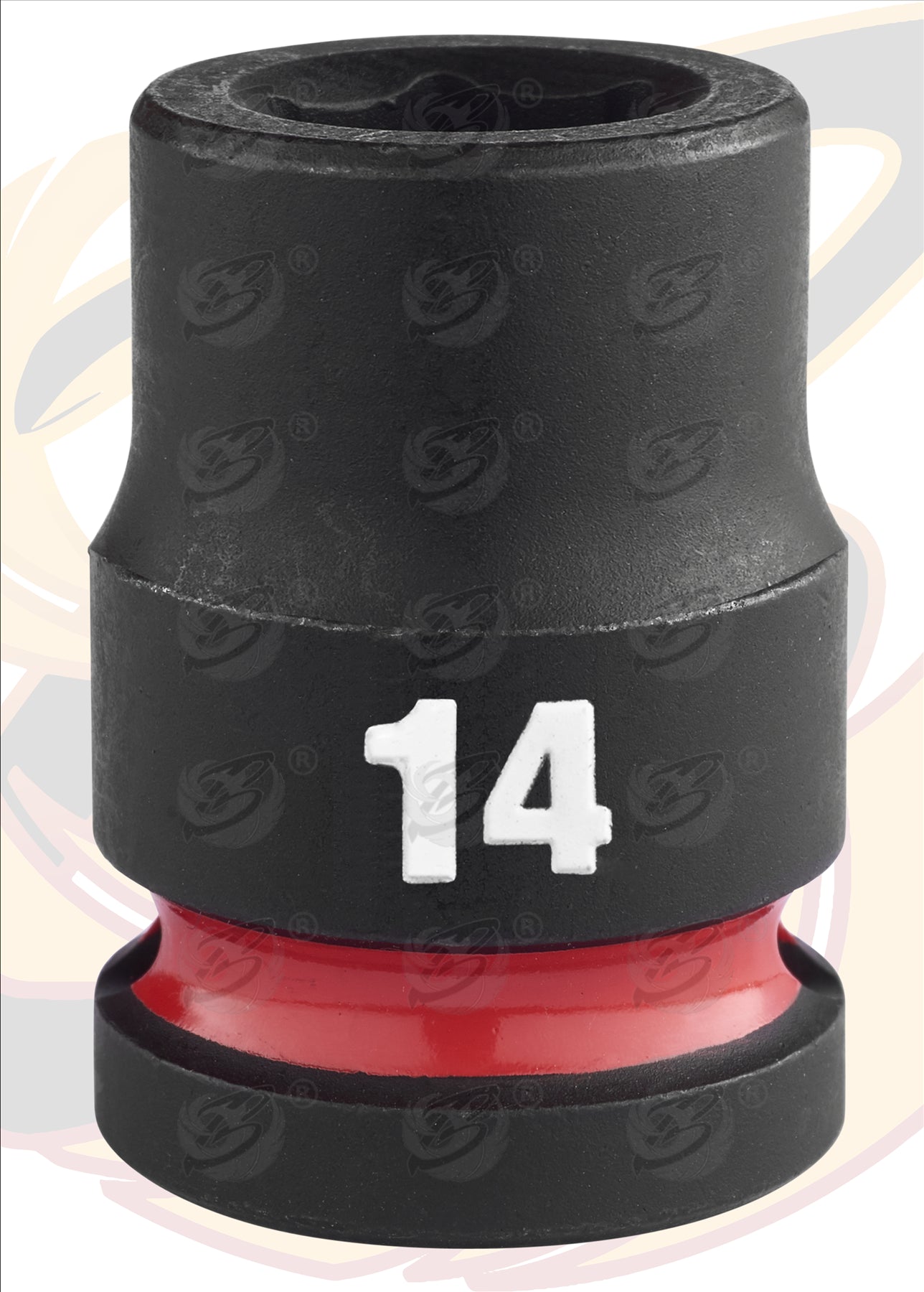 MILWAUKEE 14MM 1/2" DRIVE 6 POINT SHALLOW IMPACT SOCKET ( SINGLE )