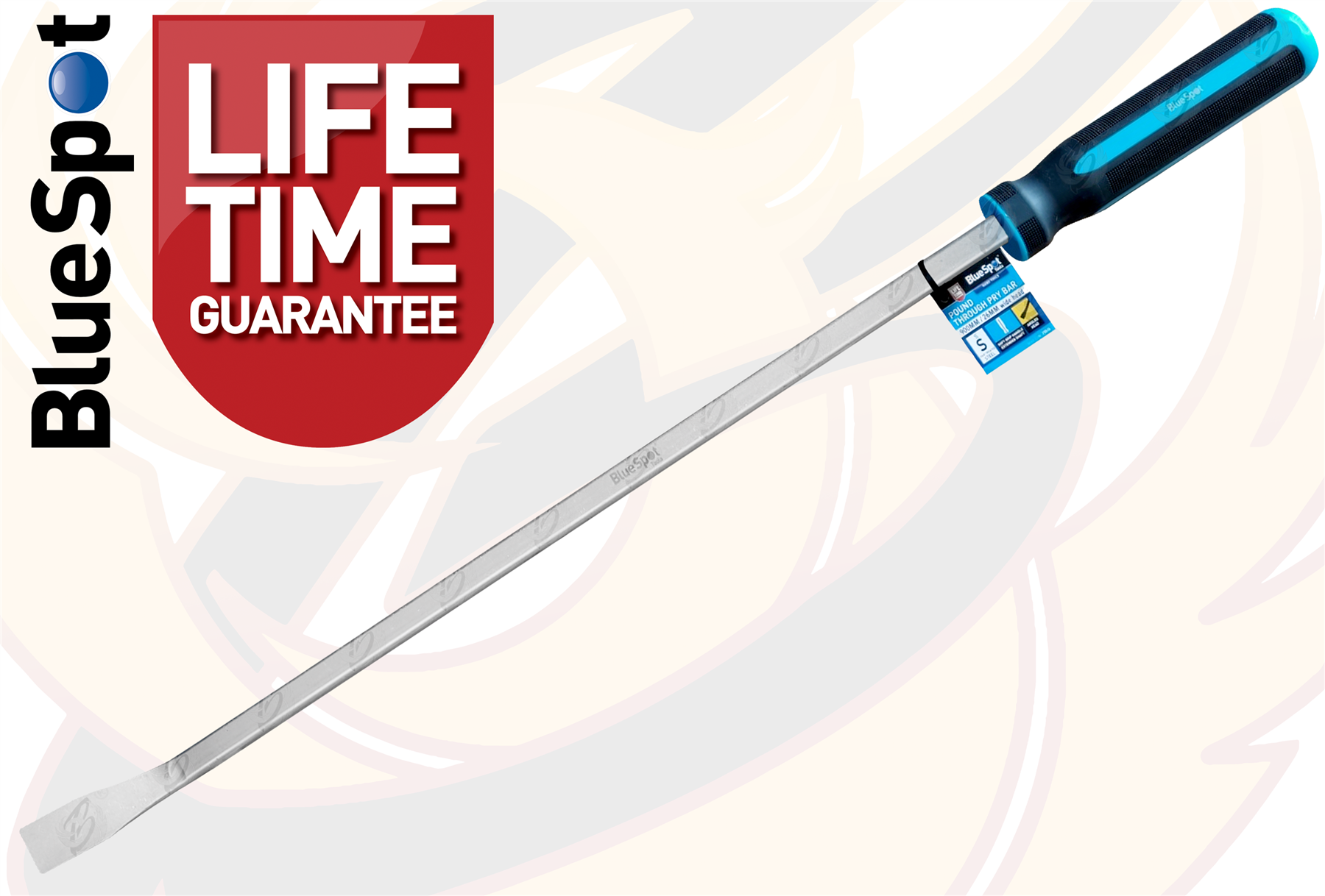 BlueSpot 36" Extra Long Angled Go - Through Pry Bar ( 25546 )