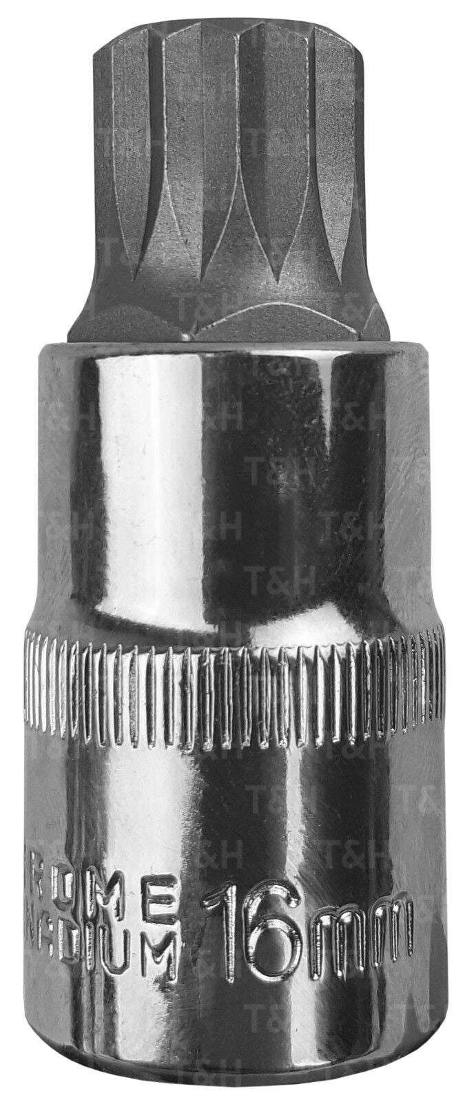 US Pro M16 1/2" Drive 55mm Long Spline Bit Socket ( Single )  2023 / 3351