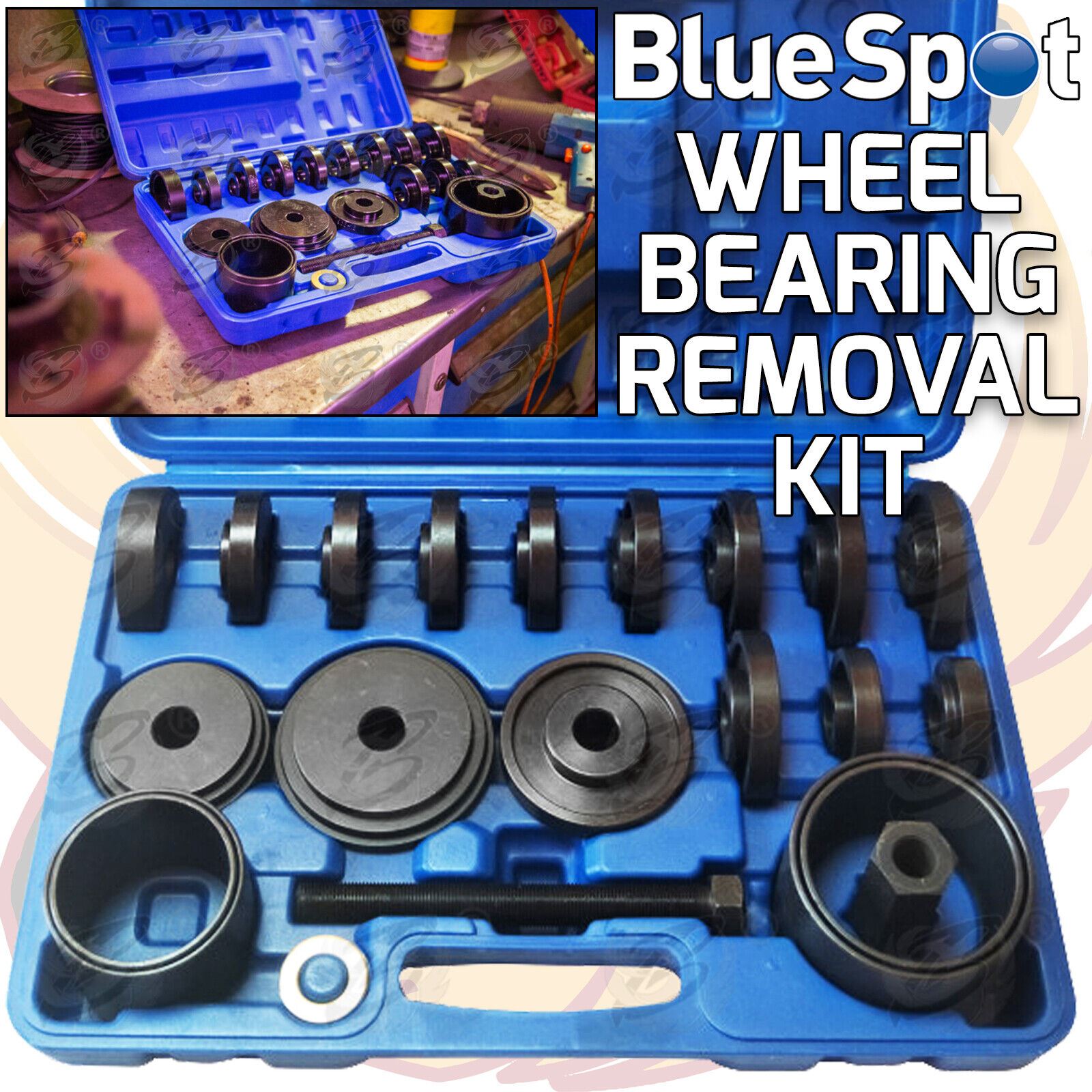 BlueSpot 23 Piece Wheel Bearing Removal Tool Kit ( 07902 )