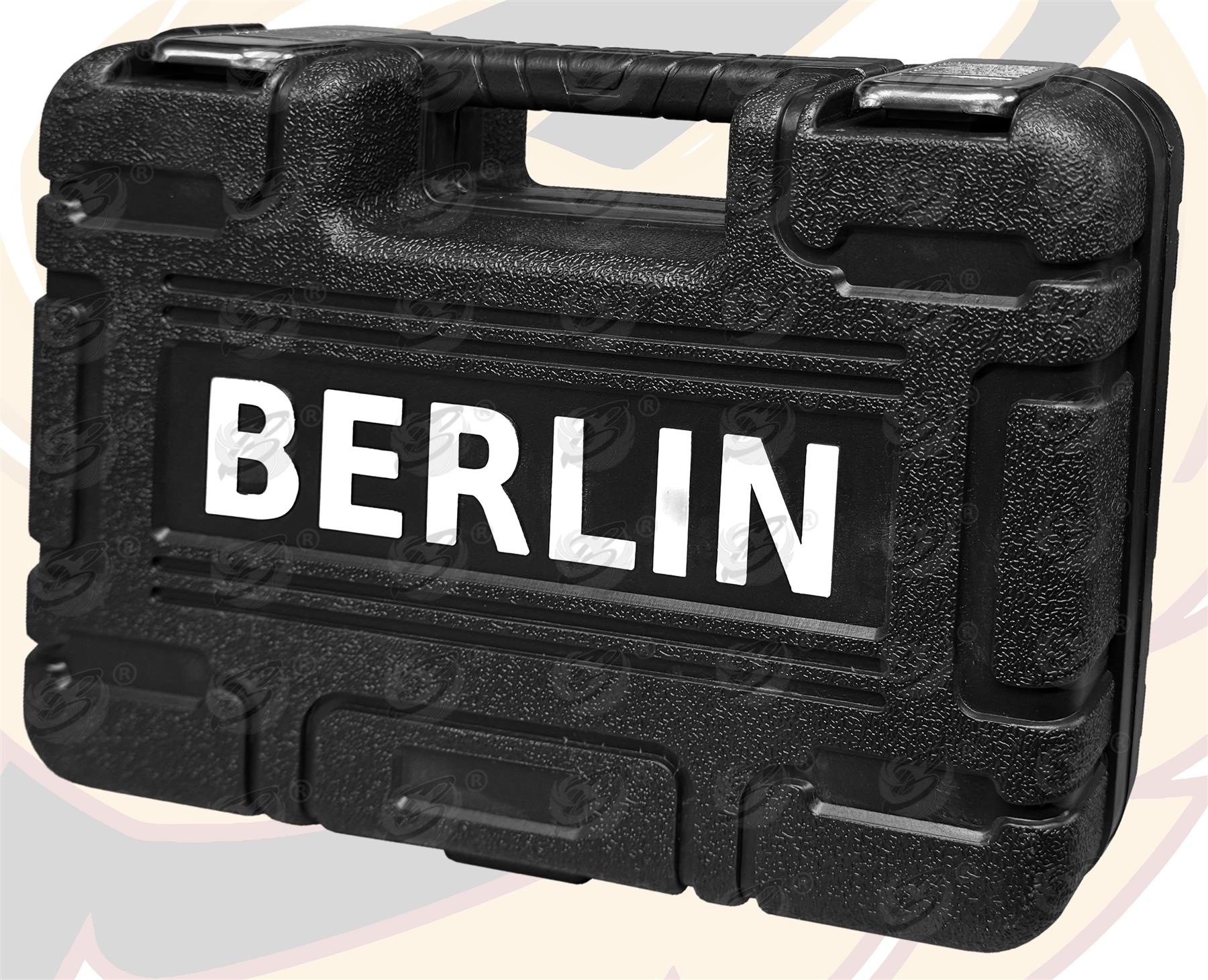 BERLIN 16PCS 1/2" DRIVE 6 POINT DEEP IMPACT SOCKETS 10MM - 32MM