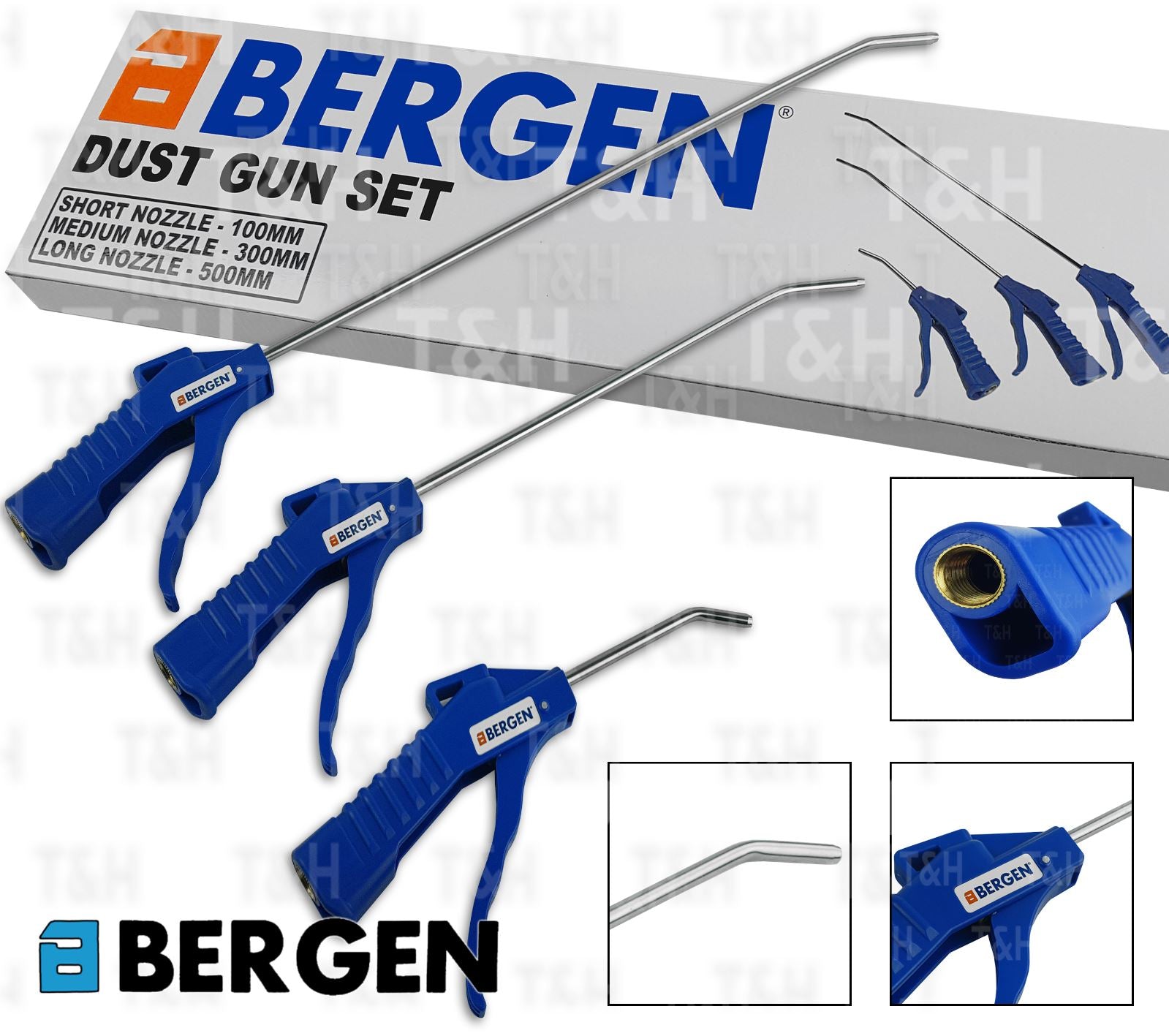 US PRO 3PCS DUST GUNS 100MM - 300MM - 500MM