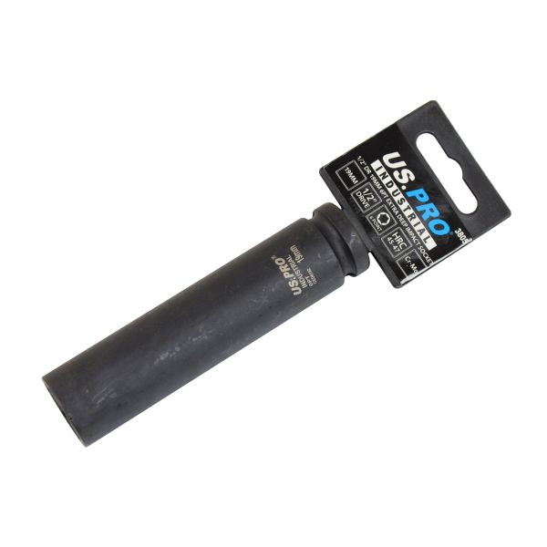 US Pro 1/2" Drive 19mm 6 Point Extra Deep Impact Socket  3805