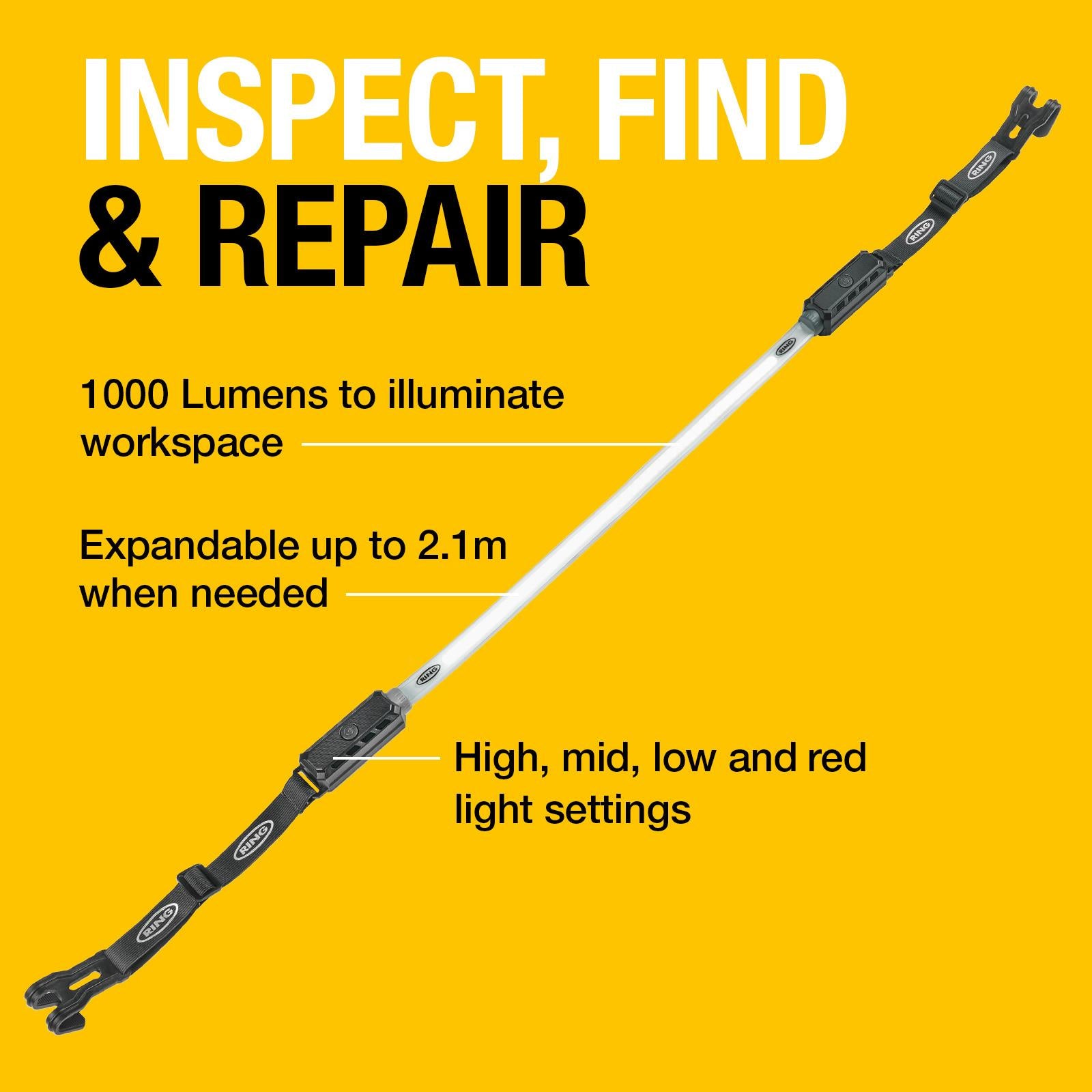 Ring Flexible Under Bonnet Work Light ( 1000 Lumens )  RUBL1500