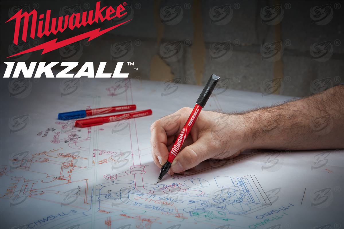 Milwaukee Tool INKZALL Black Medium Point Jobsite Permanent Marker (2 Milwaukee Tool INKZALL Black Medium Point Jobsite Permanent Marker (2