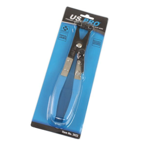 US Pro Straight Hose Clamp Pliers - Cross Slot Jaws  3922