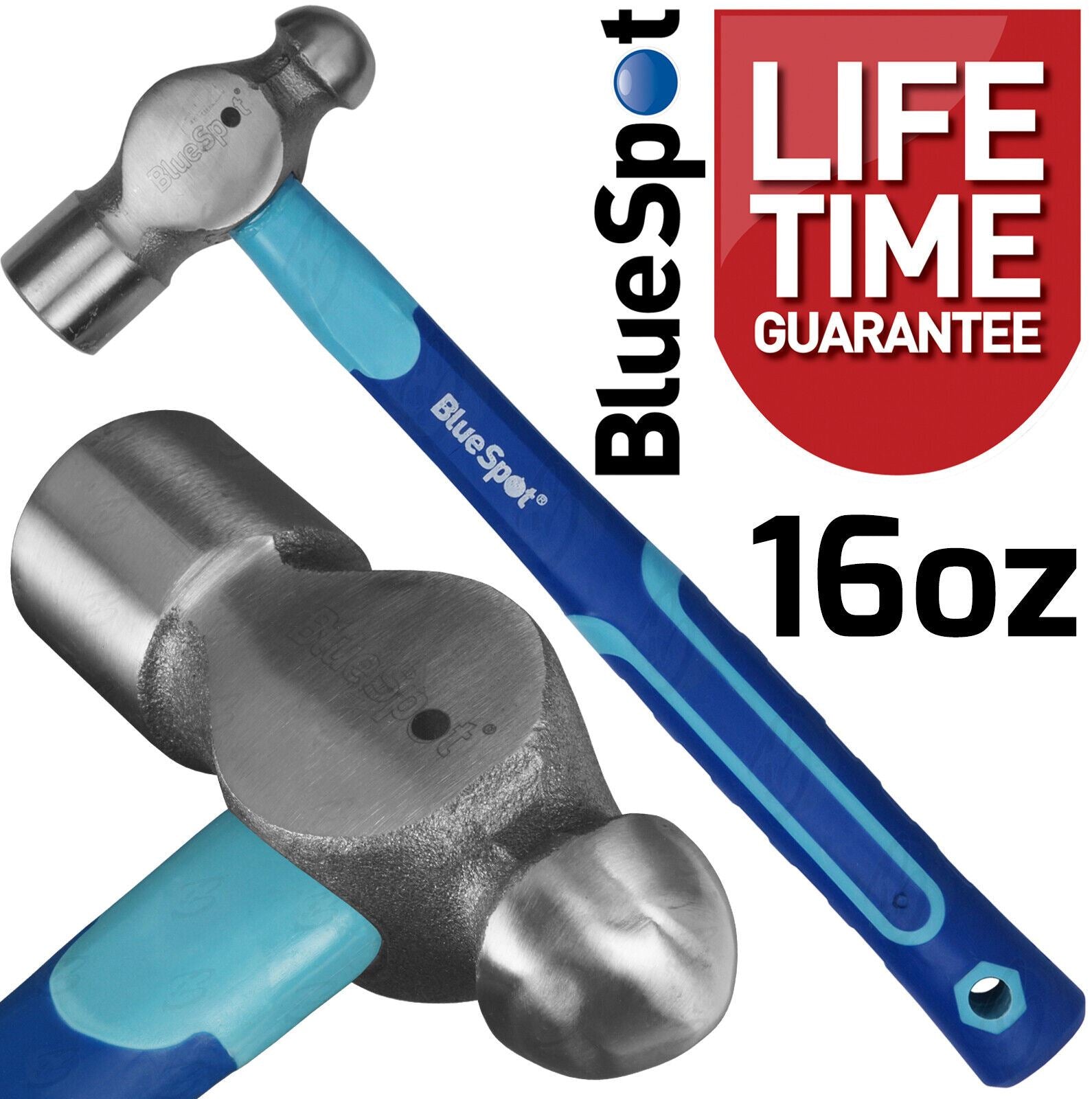 BlueSpot 3 Piece Ball Pein Hammer Set 8Oz - 16Oz - 32Oz 26100