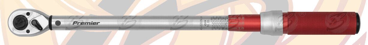 SEALEY 1/2" DRIVE CALIBRATED TORQUE WRENCH MICROMETER STYLE 40Nm - 220Nm