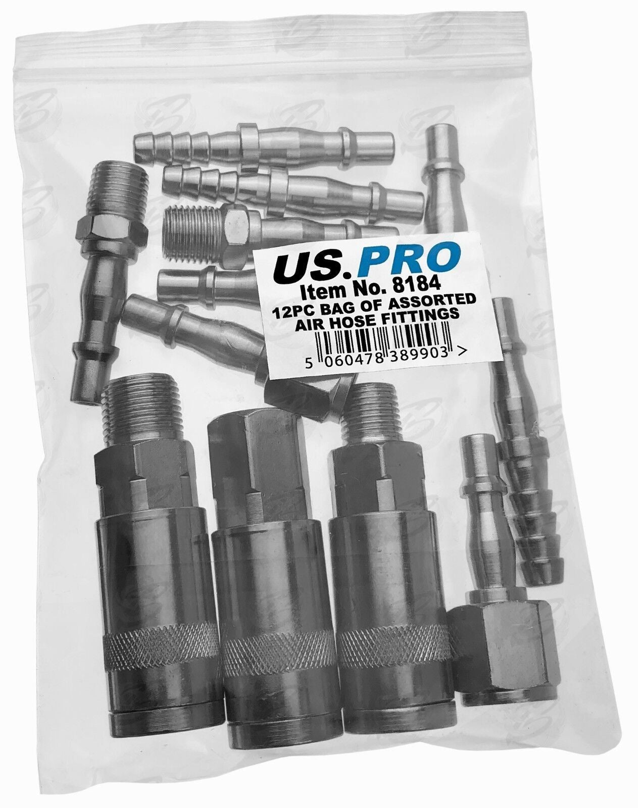 US Pro 12 Piece Air Line Fittings 8184