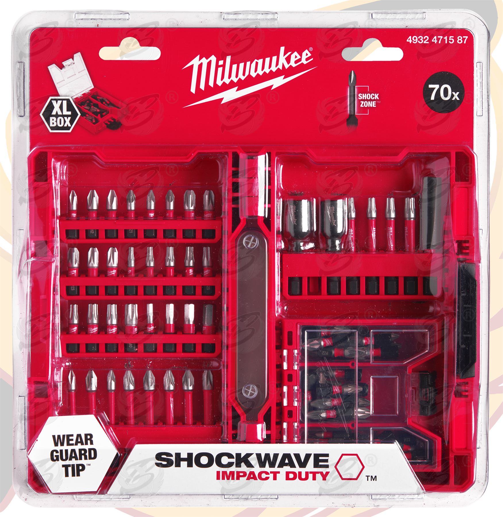 Milwaukee 70 Piece Impact Drill / Driver Bit Set ( Shockwave Impact Duty ) ( 4932471587 )