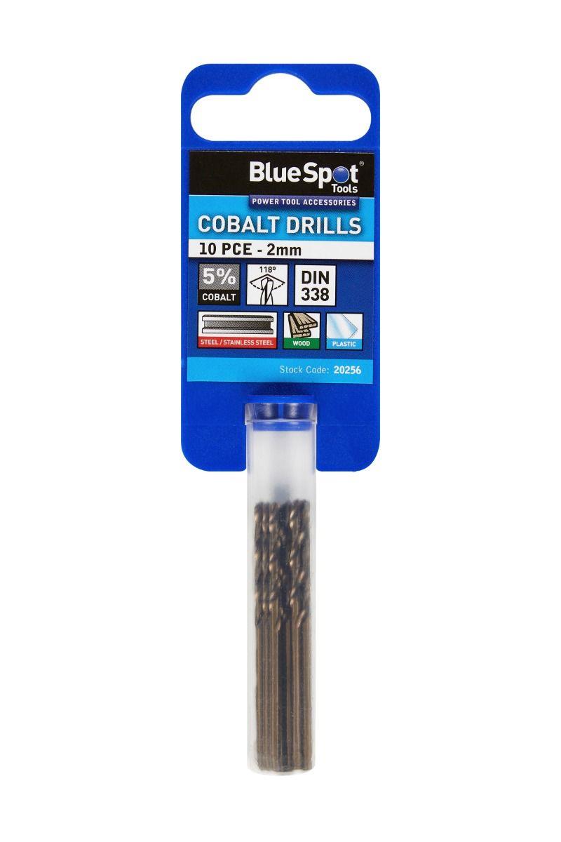BlueSpot 10 Piece 2mm Cobalt Drill Bit Set ( 20256 )