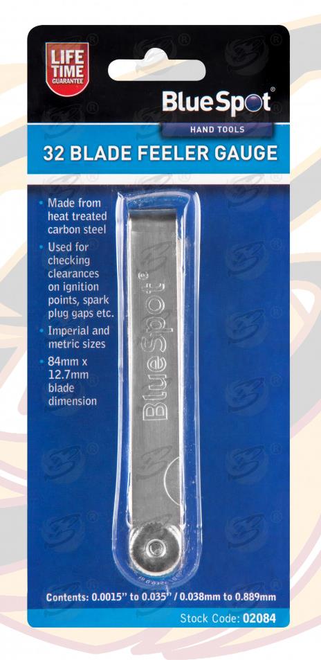 BLUESPOT 32 BLADE FEELER GUAGE
