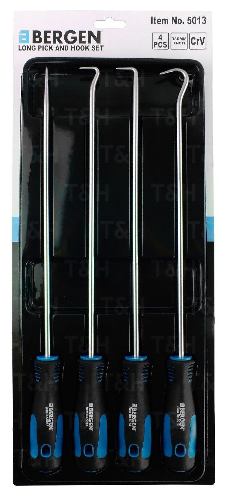 US Pro 4 Piece 380mm Extra Long Hook & Pick Set 5036