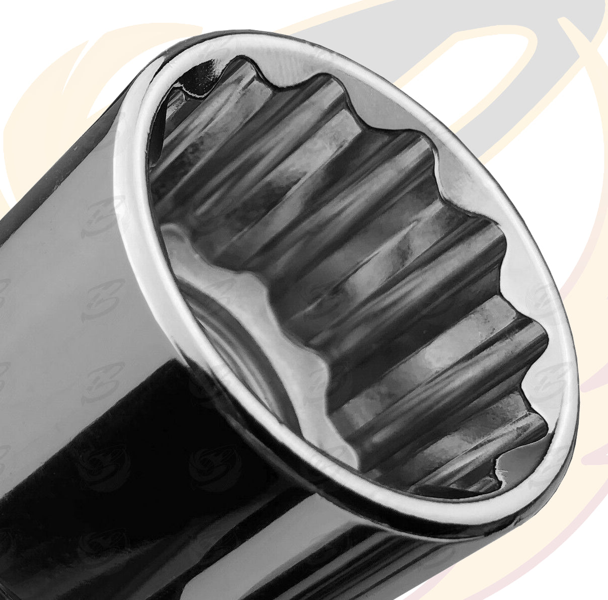 BLUESPOT 12PCS 3/8" DRIVE 12 POINT SHALLOW SOCKETS 8MM - 19MM